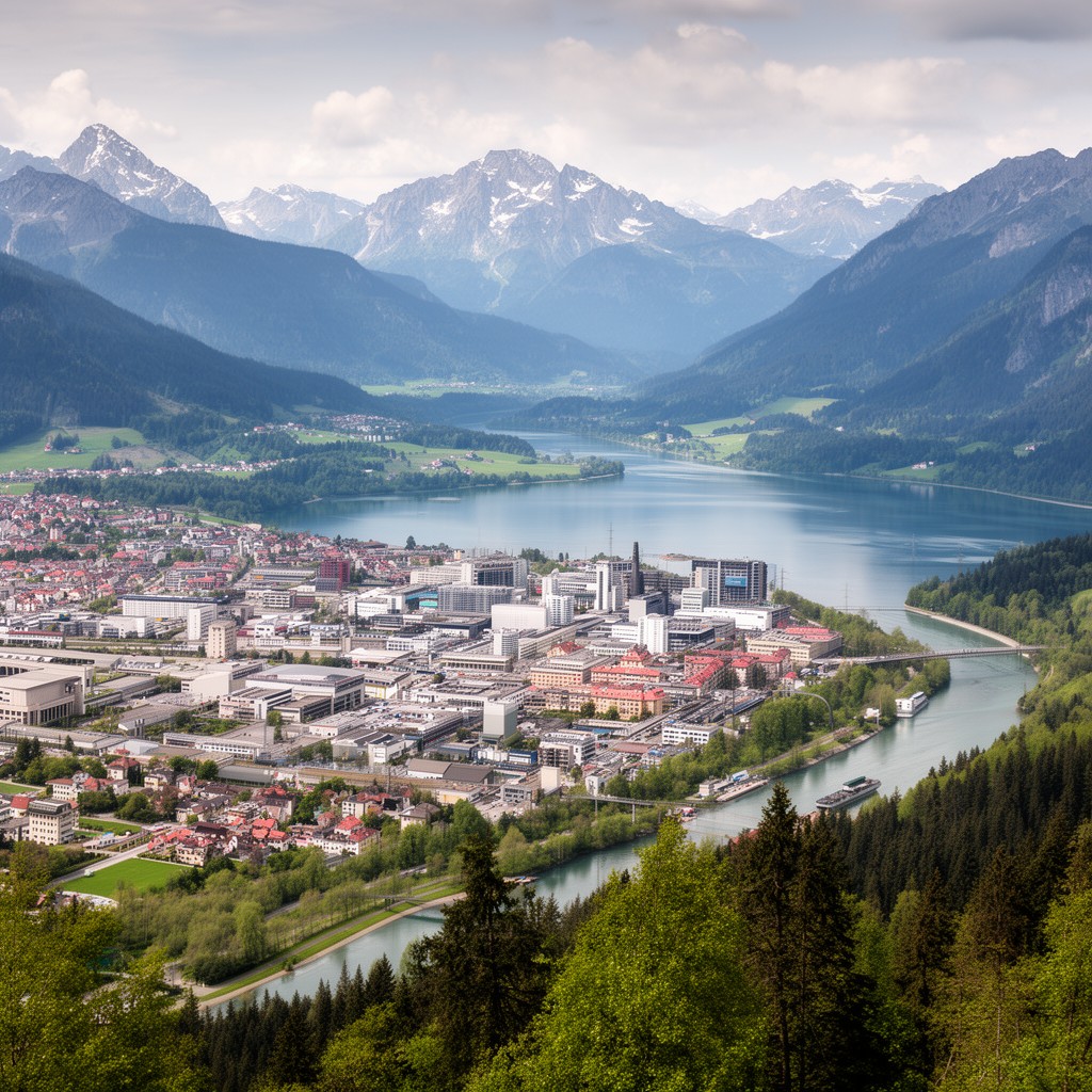 AI-generated illustration of Upper Austria