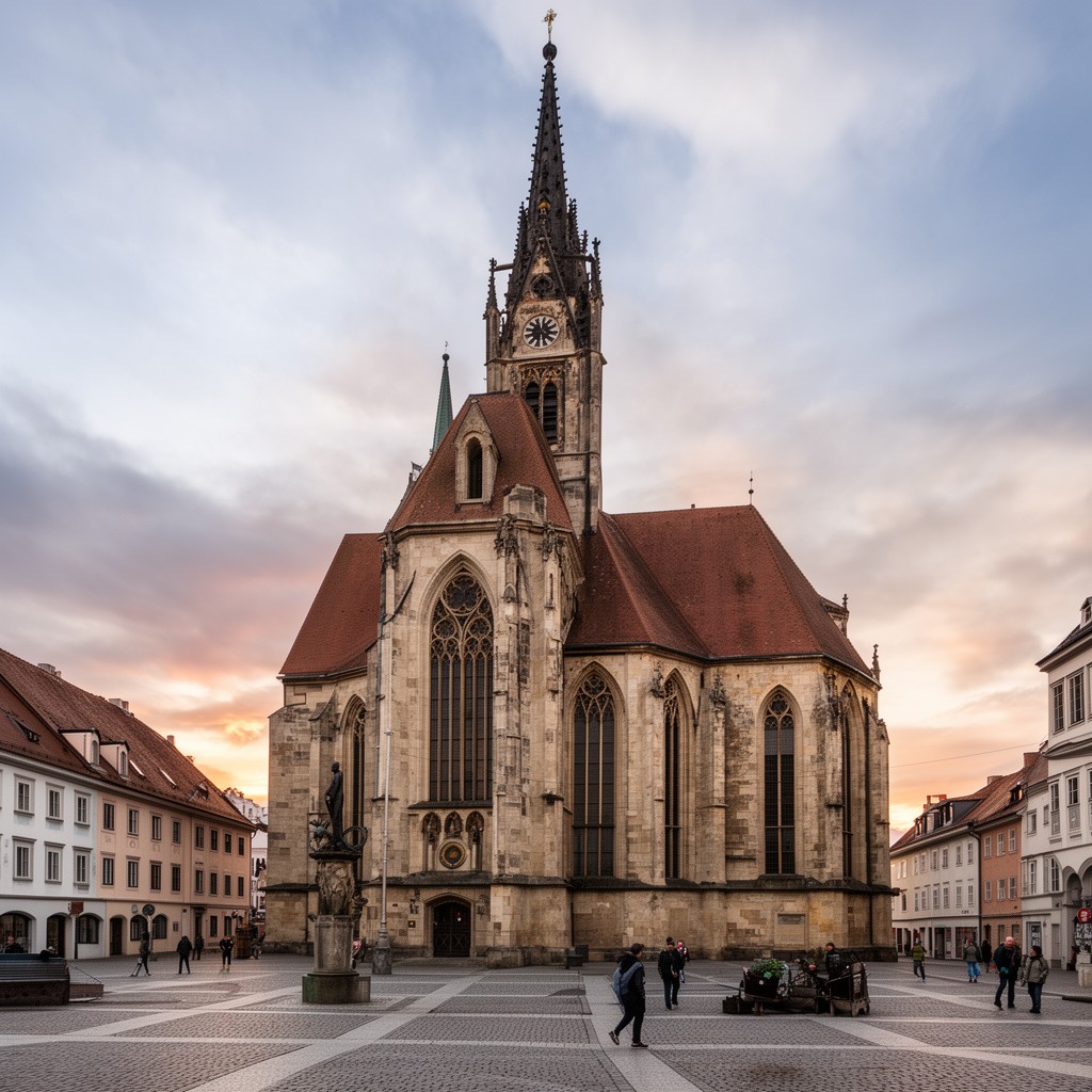 AI-generated illustration of parish church of St. Stephen