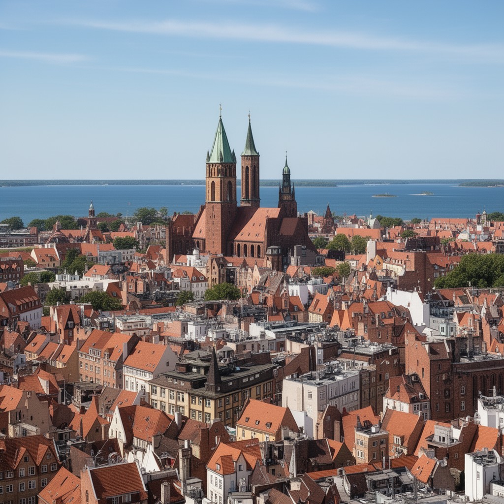 AI-generated illustration of Stralsund – Nordvorpommern – Rügen