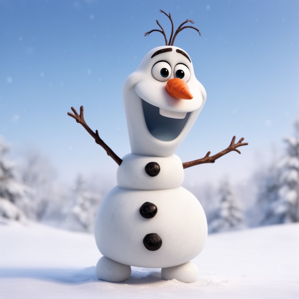 AI-generated illustration of Olaf
