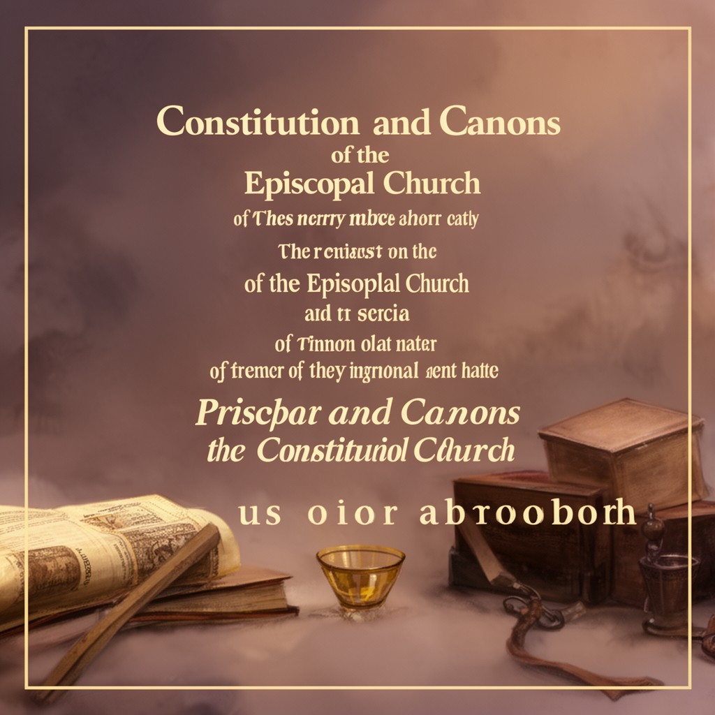 AI-generated illustration of Constitution and Canons of the Episcopal Church