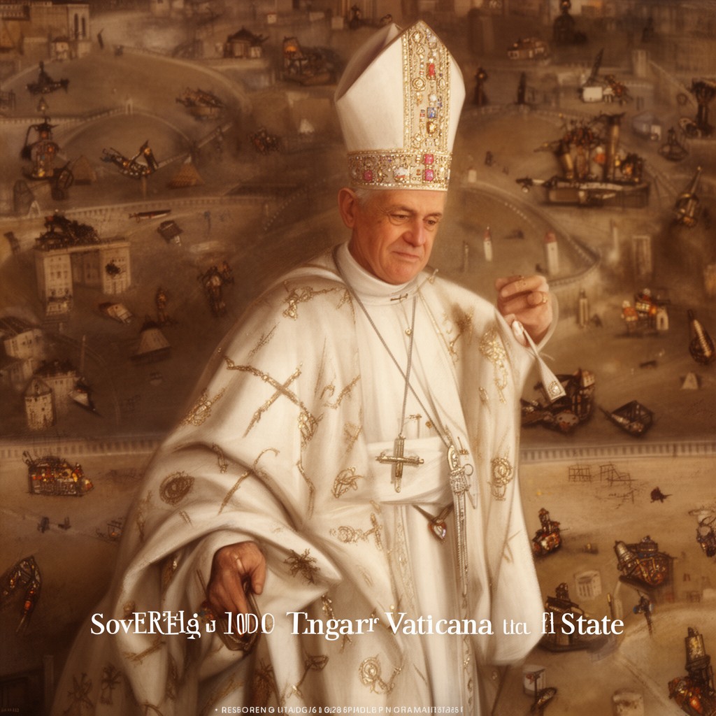 AI-generated illustration of Sovereign of the Vatican City State