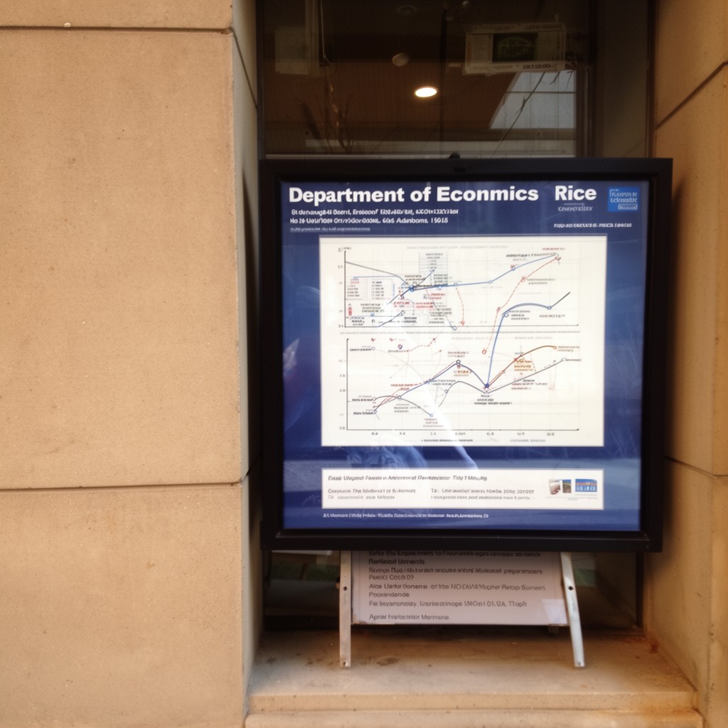 AI-generated illustration of Department of Economics at Rice University