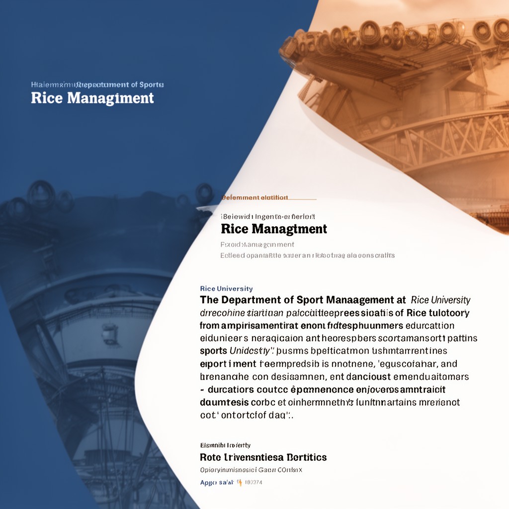 AI-generated illustration of Department of Sport Management at Rice University