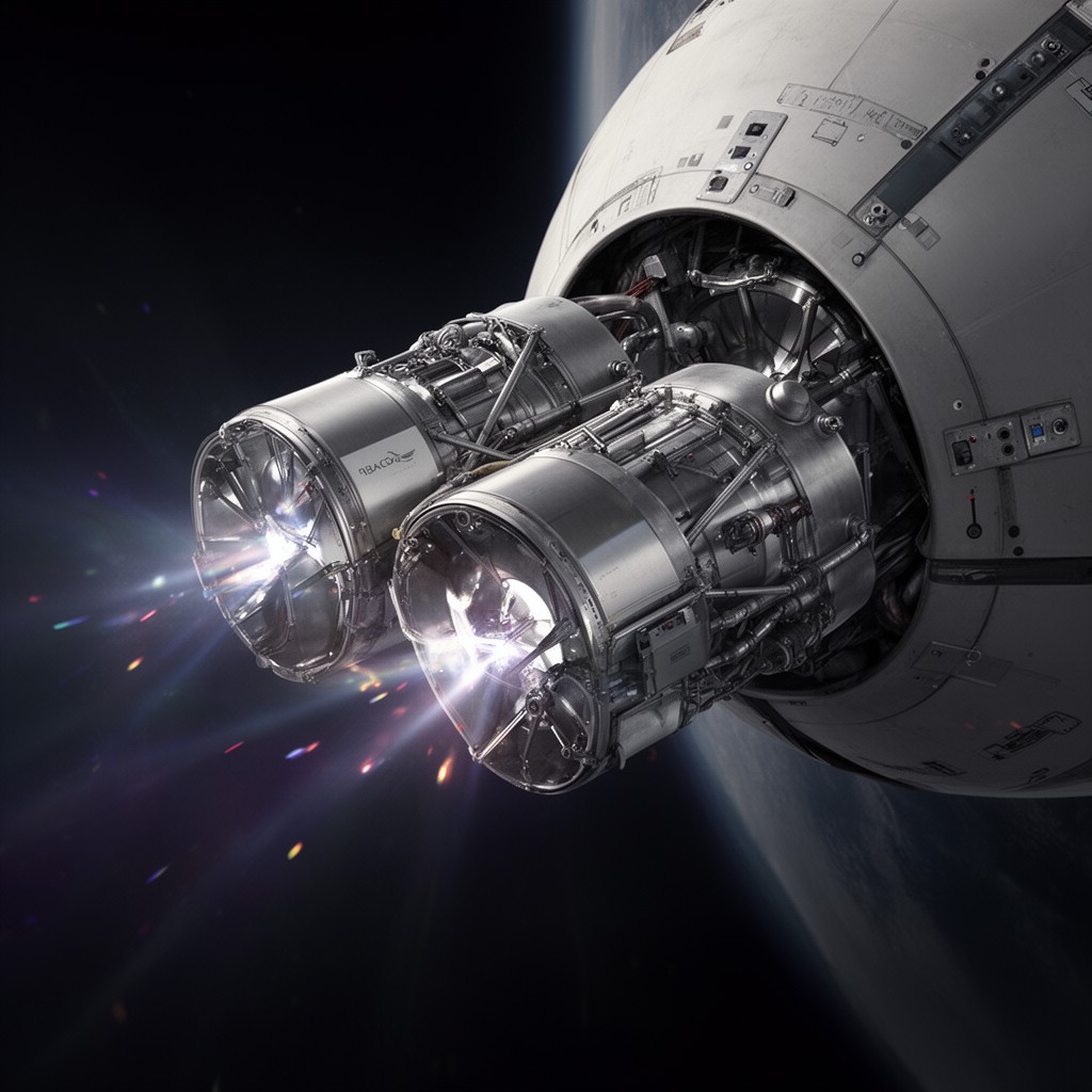 AI-generated illustration of Draco thrusters