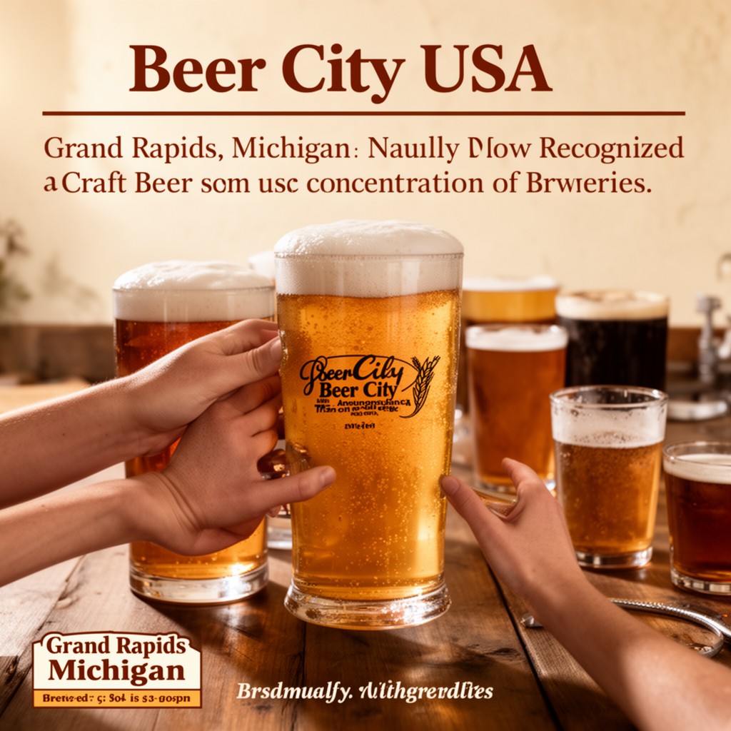 AI-generated illustration of Beer City USA