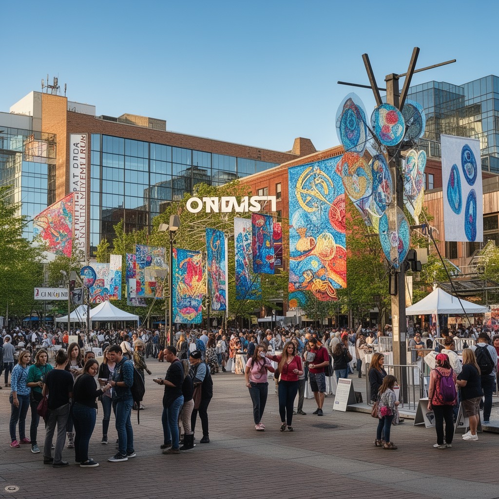 AI-generated illustration of ArtPrize