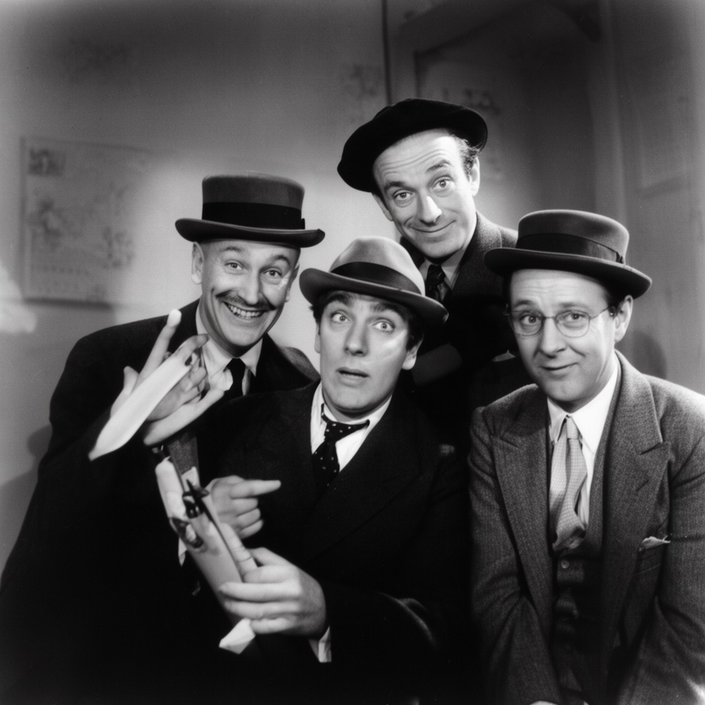 AI-generated illustration of Marx Brothers