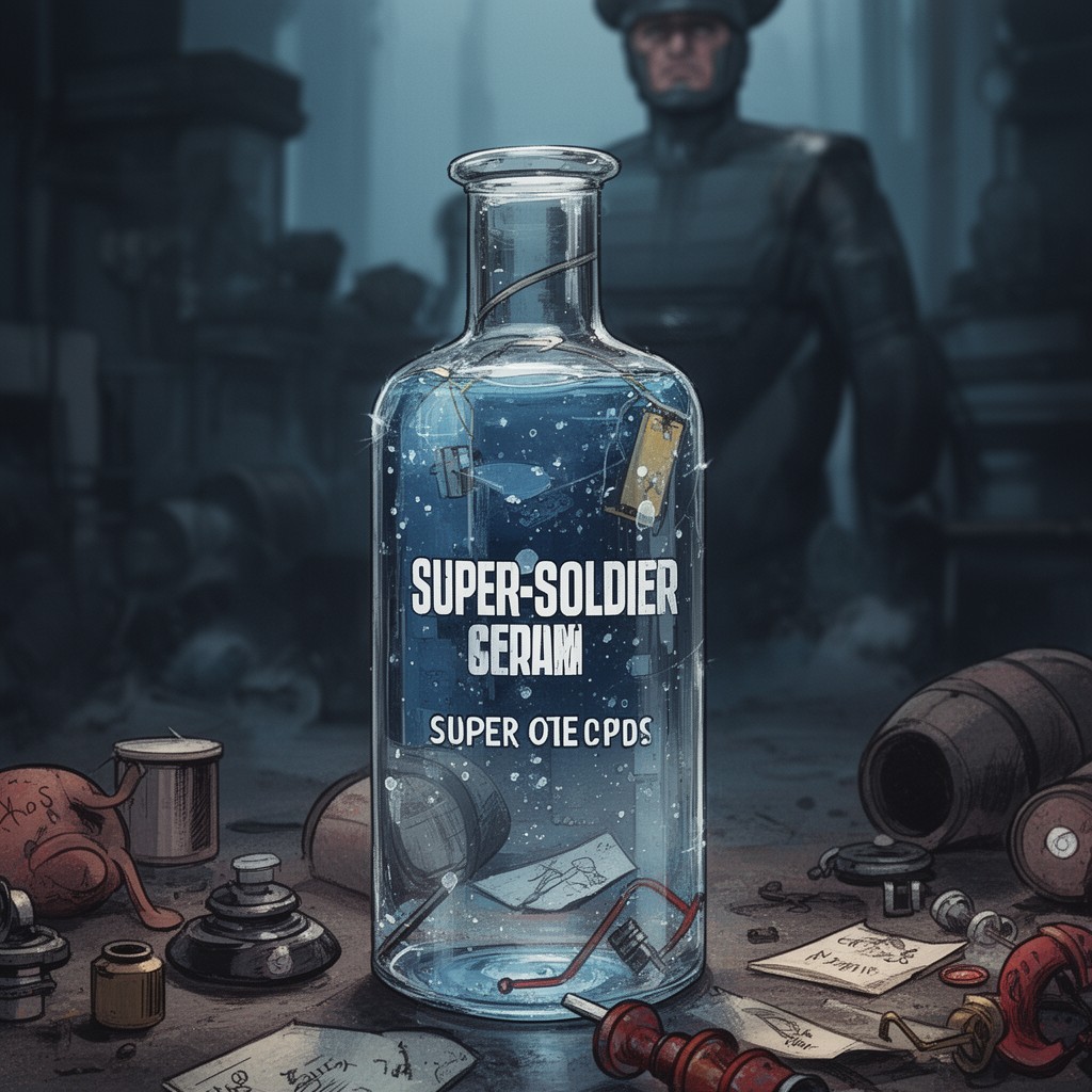 AI-generated illustration of Super-Soldier Serum