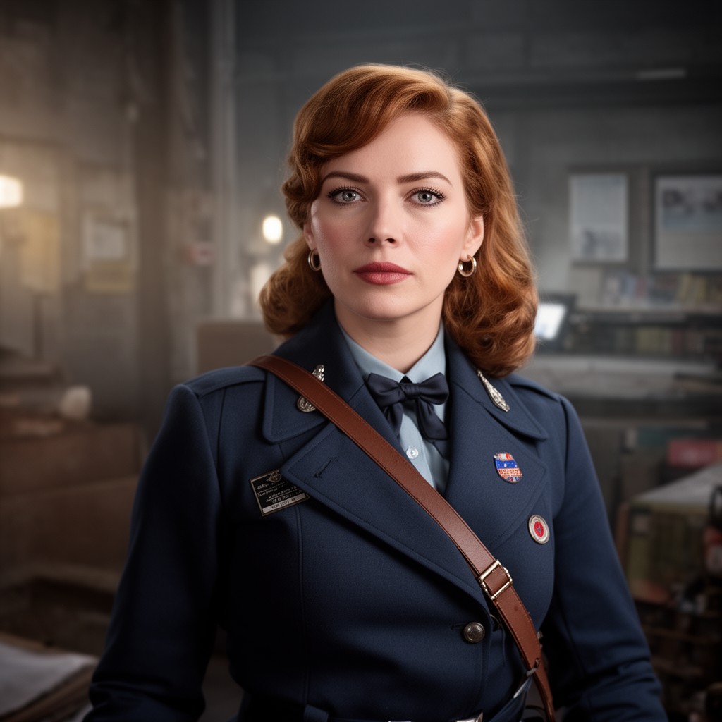 AI-generated illustration of Peggy Carter