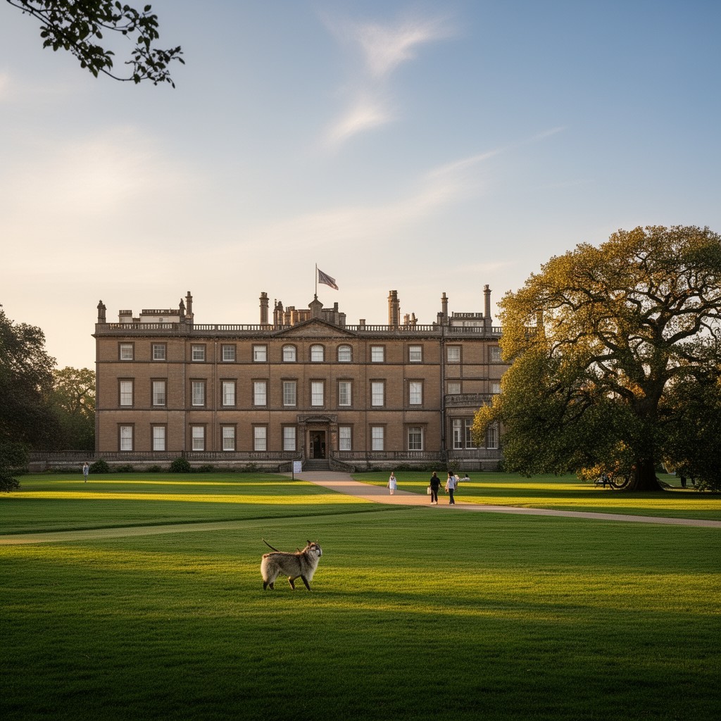 AI-generated illustration of Petworth House park