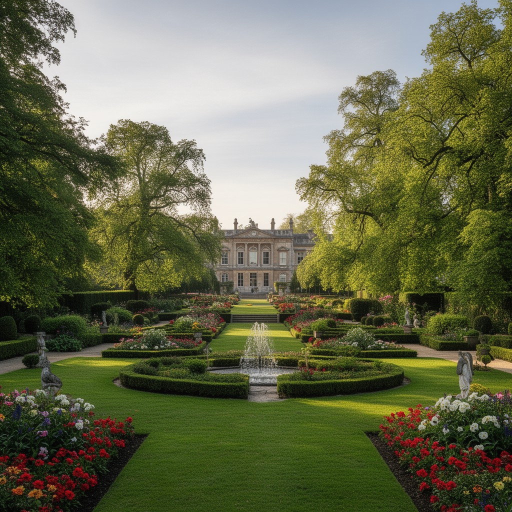 AI-generated illustration of Syon House grounds