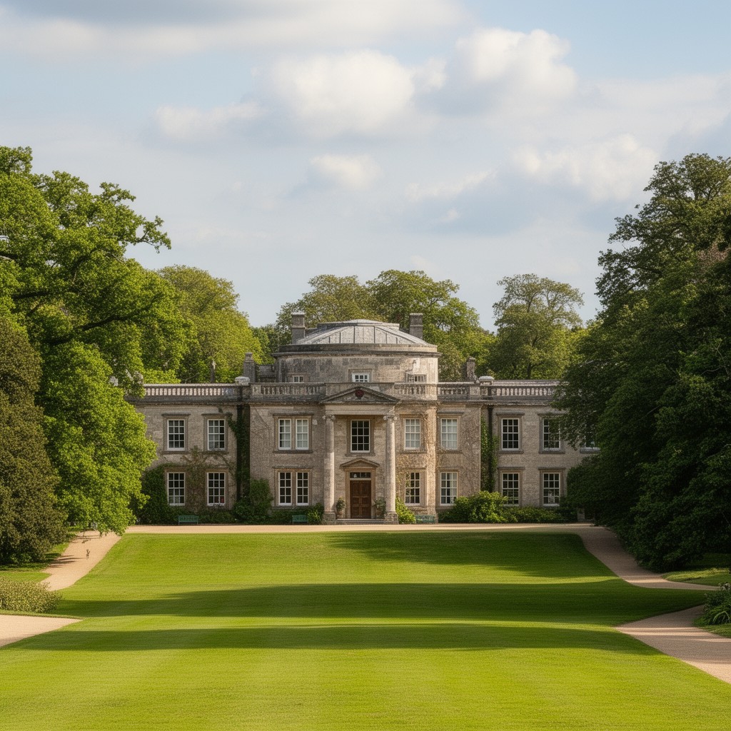 AI-generated illustration of Bowood House park
