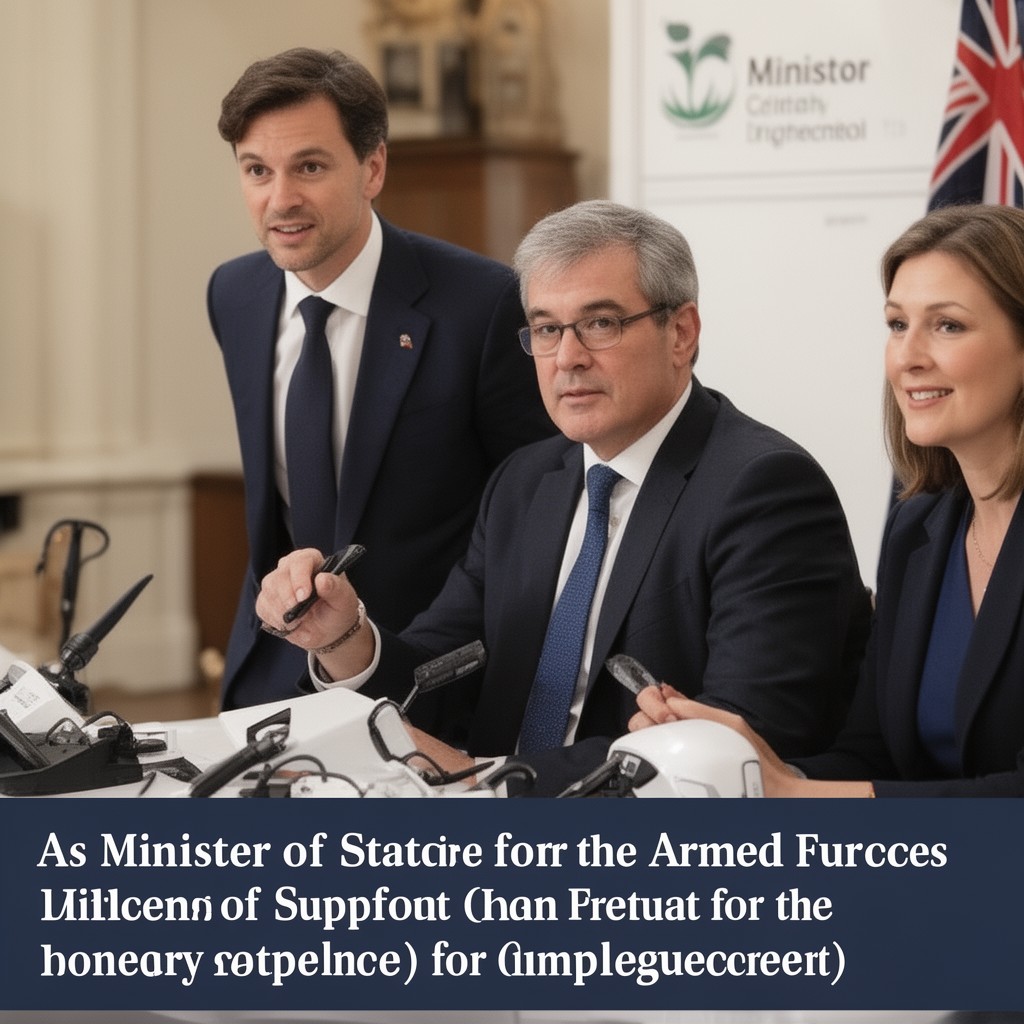 AI-generated illustration of Minister of State for the Armed Forces