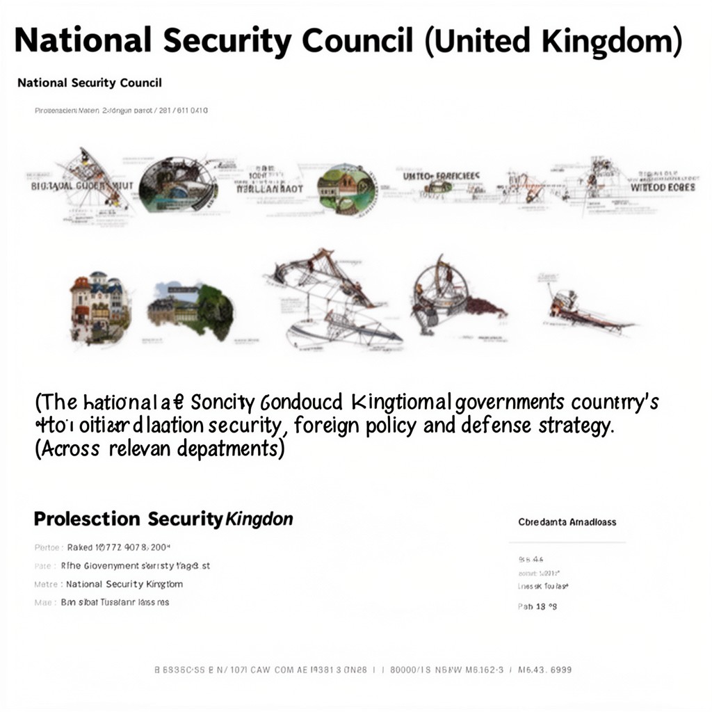 AI-generated illustration of National Security Council (United Kingdom)