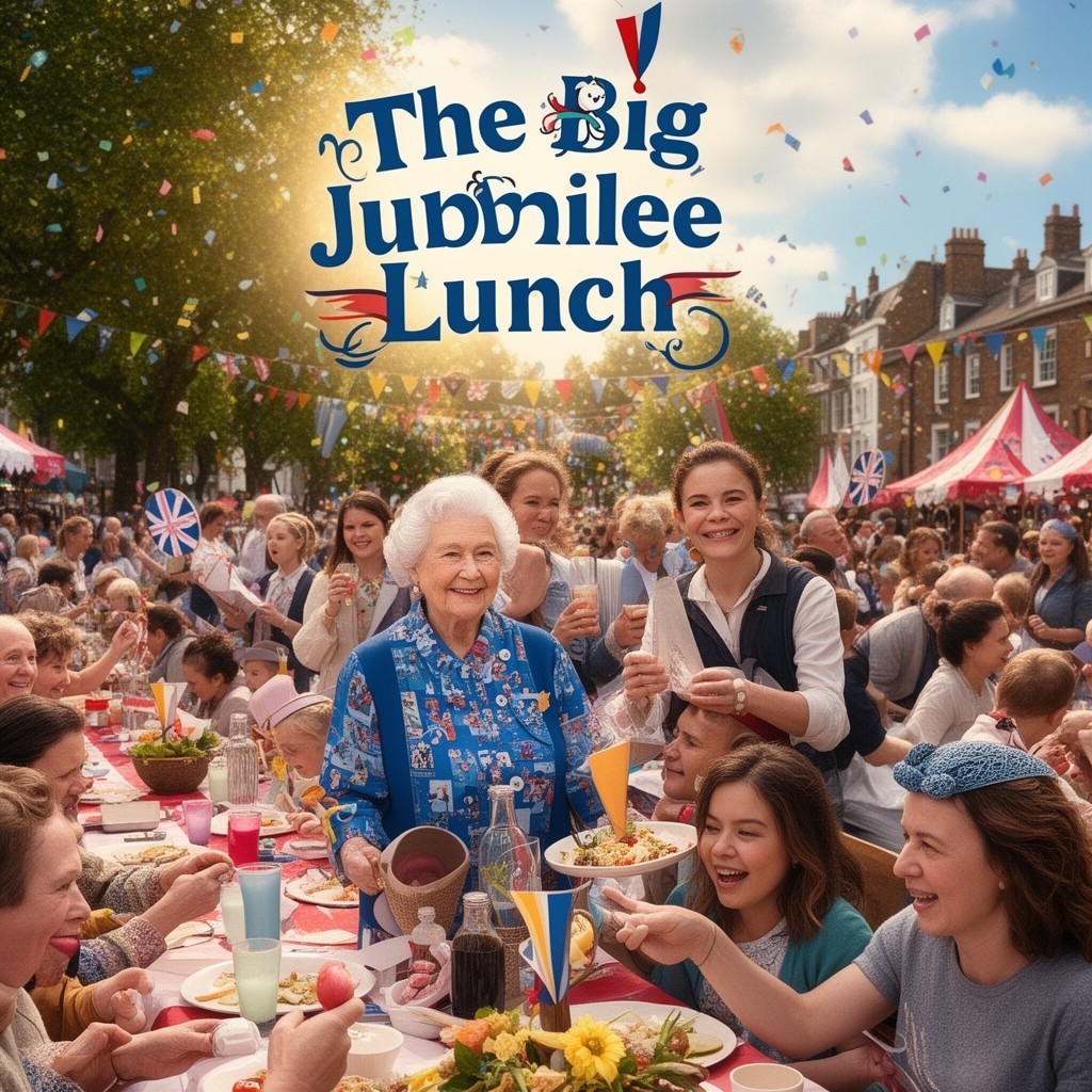 AI-generated illustration of The Big Jubilee Lunch