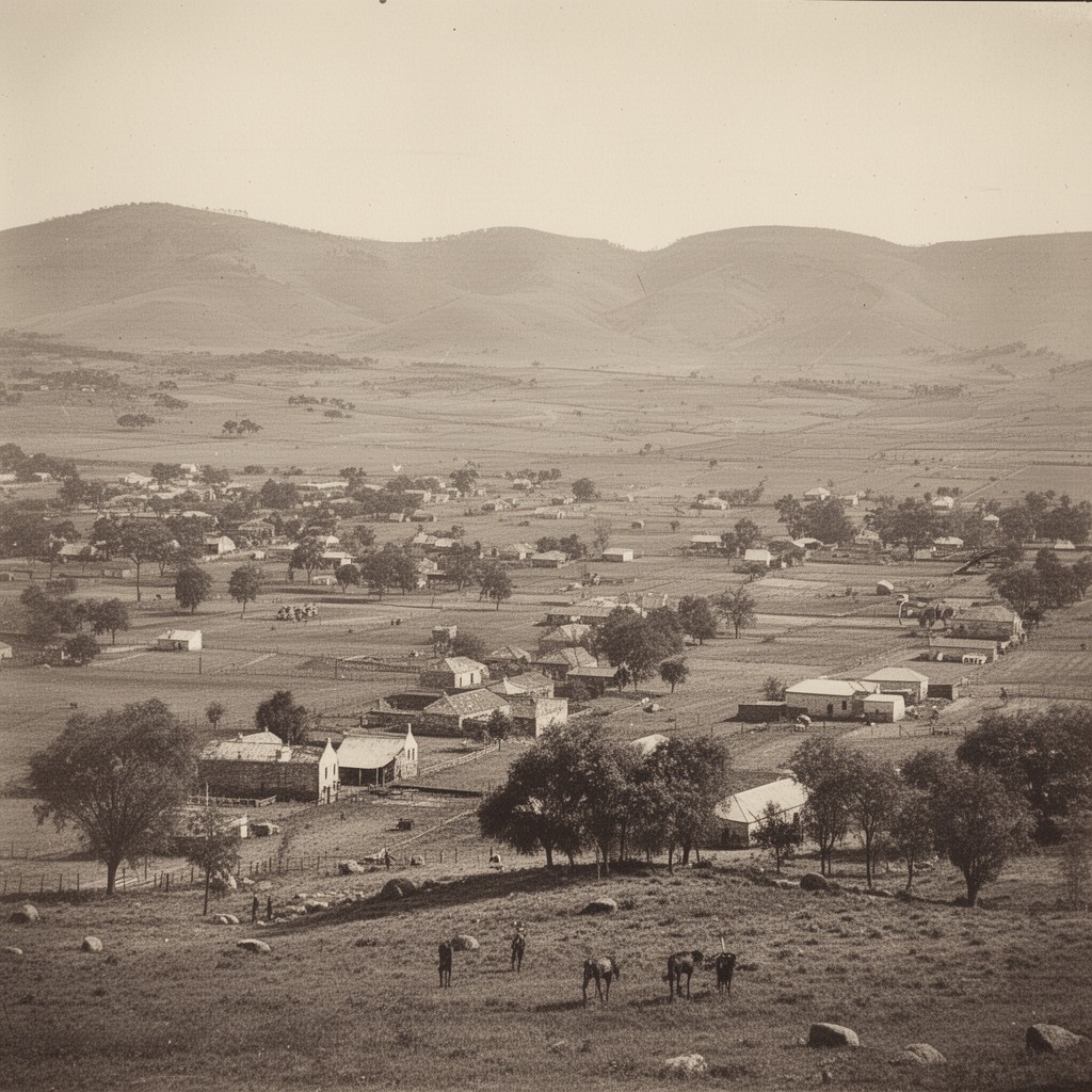 AI-generated illustration of Smithfield district, Orange Free State
