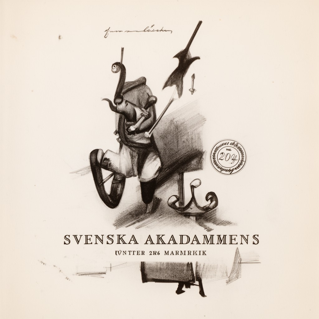 AI-generated illustration of Svenska Akademiens pris i kritik
