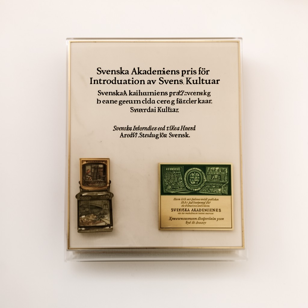 AI-generated illustration of Svenska Akademiens pris för introduktion av svensk kultur