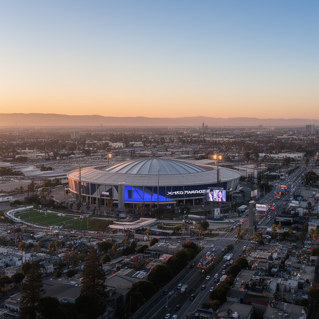 AI-generated illustration of Inglewood, California, United States
