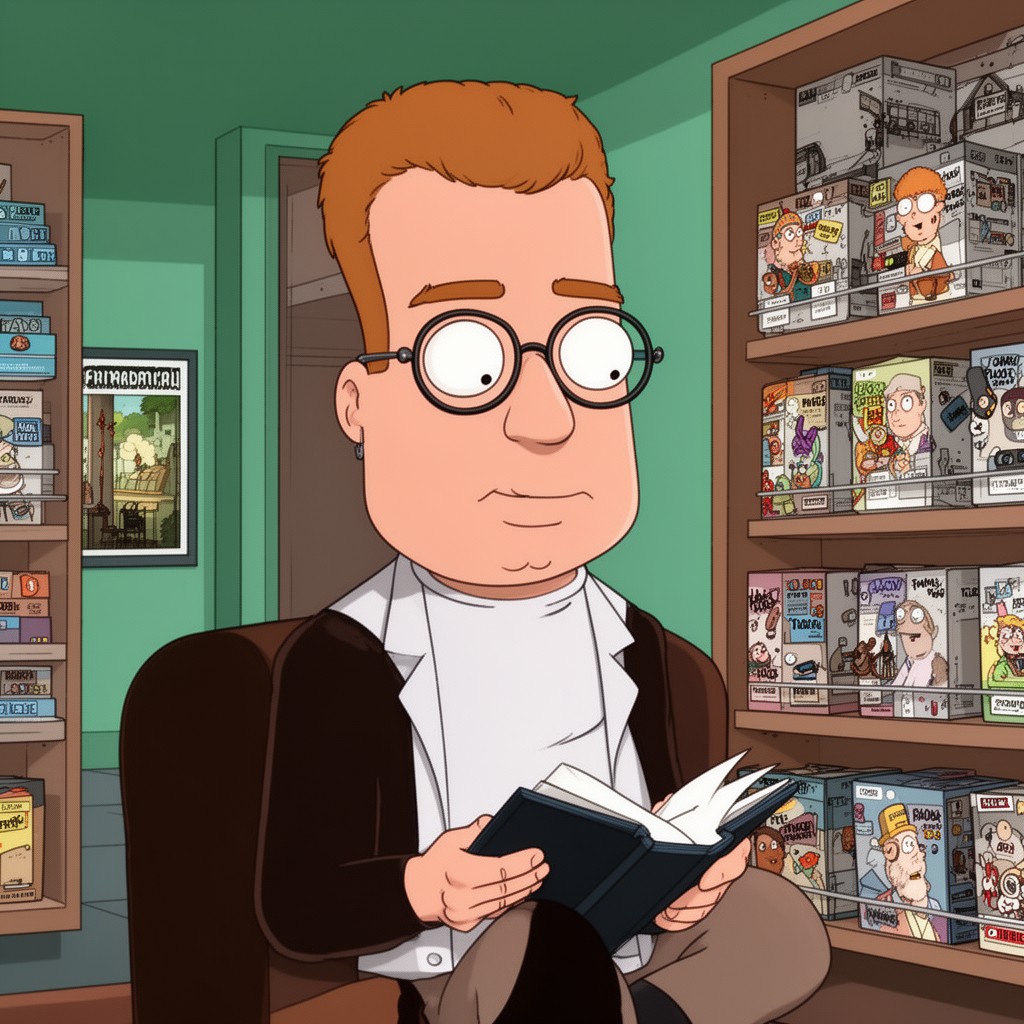 AI-generated illustration of Mort Goldman