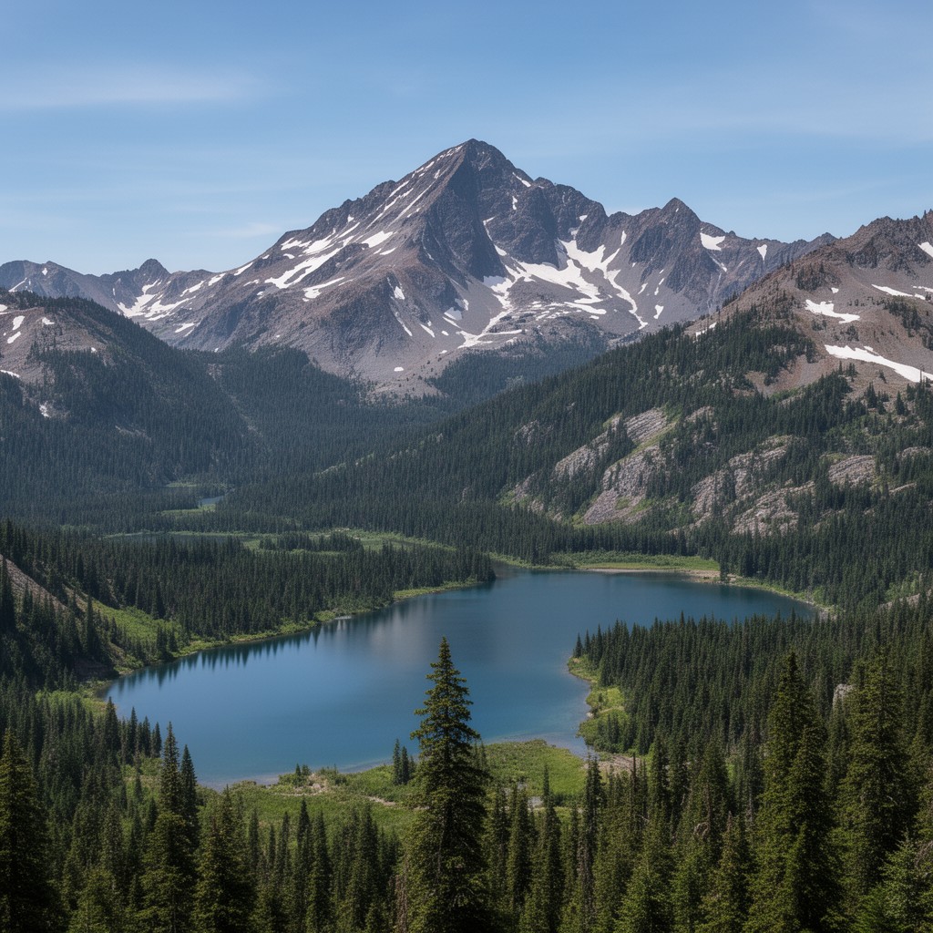 AI-generated illustration of Three Sisters Wilderness