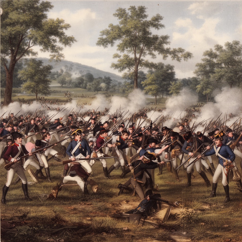 AI-generated illustration of Battle of Hubbardton