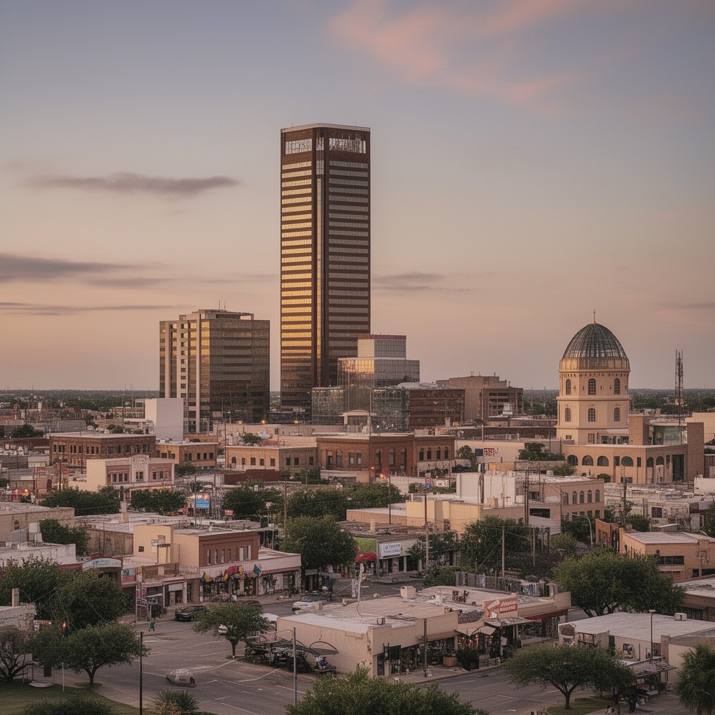 AI-generated illustration of Edinburg, Texas