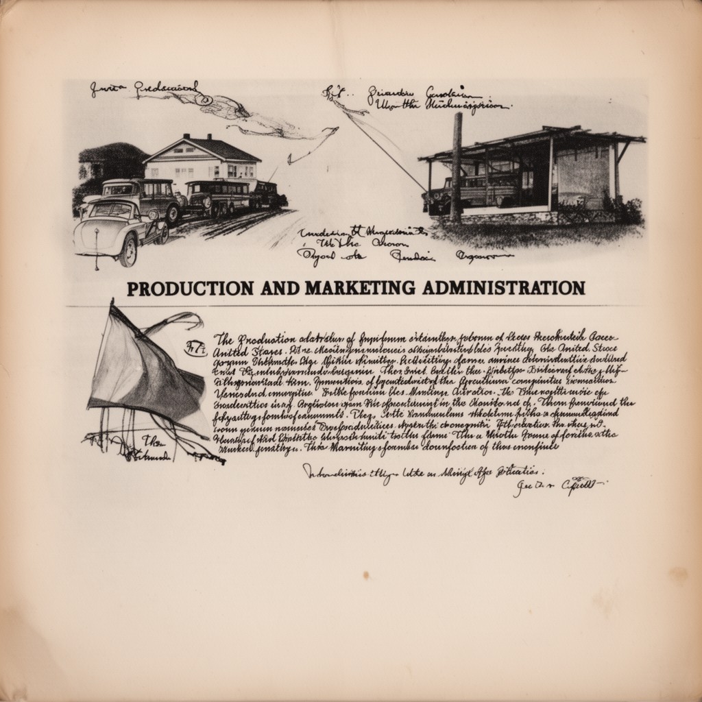AI-generated illustration of Production and Marketing Administration