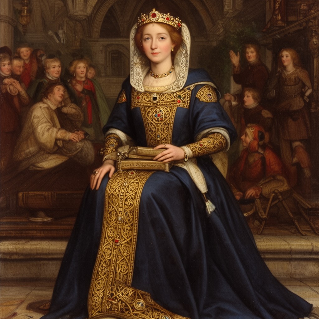 AI-generated illustration of Queen Philippa of Hainault