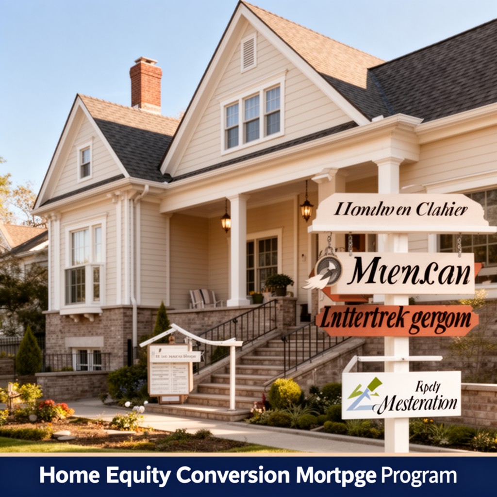AI-generated illustration of Home Equity Conversion Mortgage program