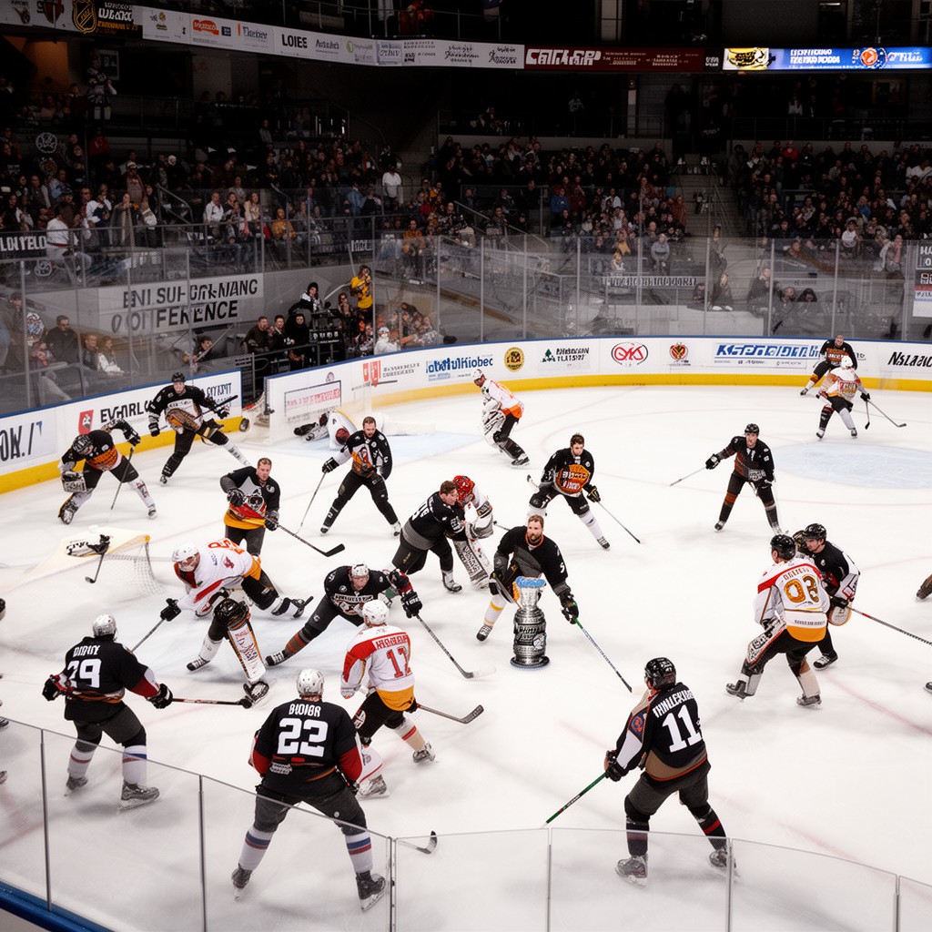 AI-generated illustration of NHL Eastern Conference