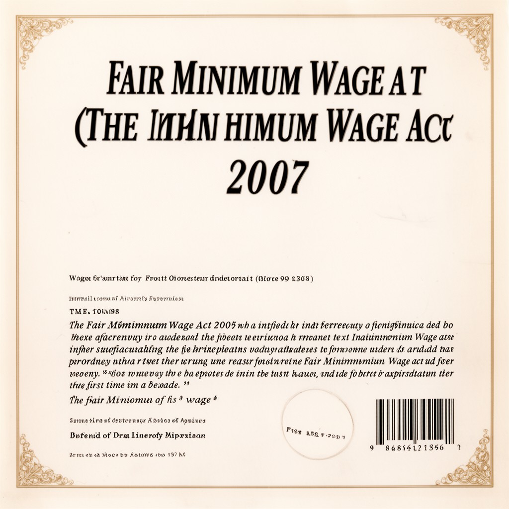 AI-generated illustration of Fair Minimum Wage Act of 2007