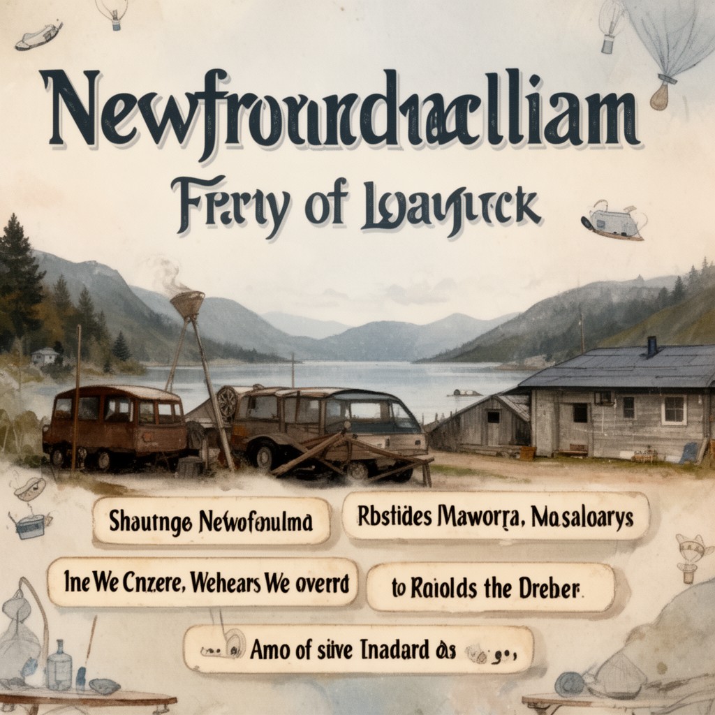 AI-generated illustration of Newfoundland English