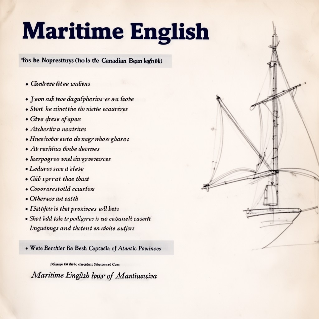 AI-generated illustration of Maritime English