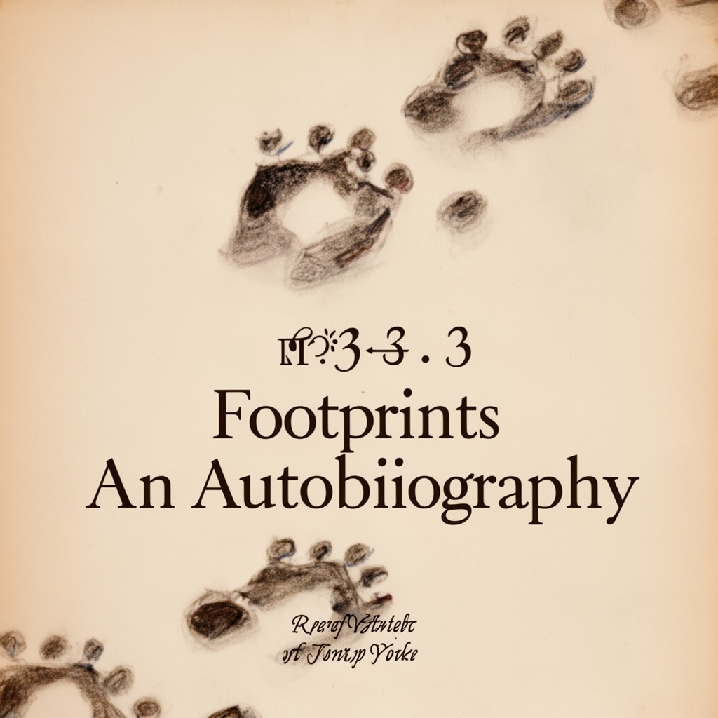 AI-generated illustration of Footprints: An Autobiography