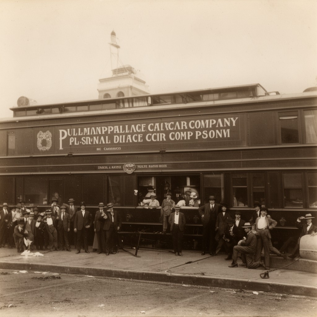 AI-generated illustration of Pullman Palace Car Company