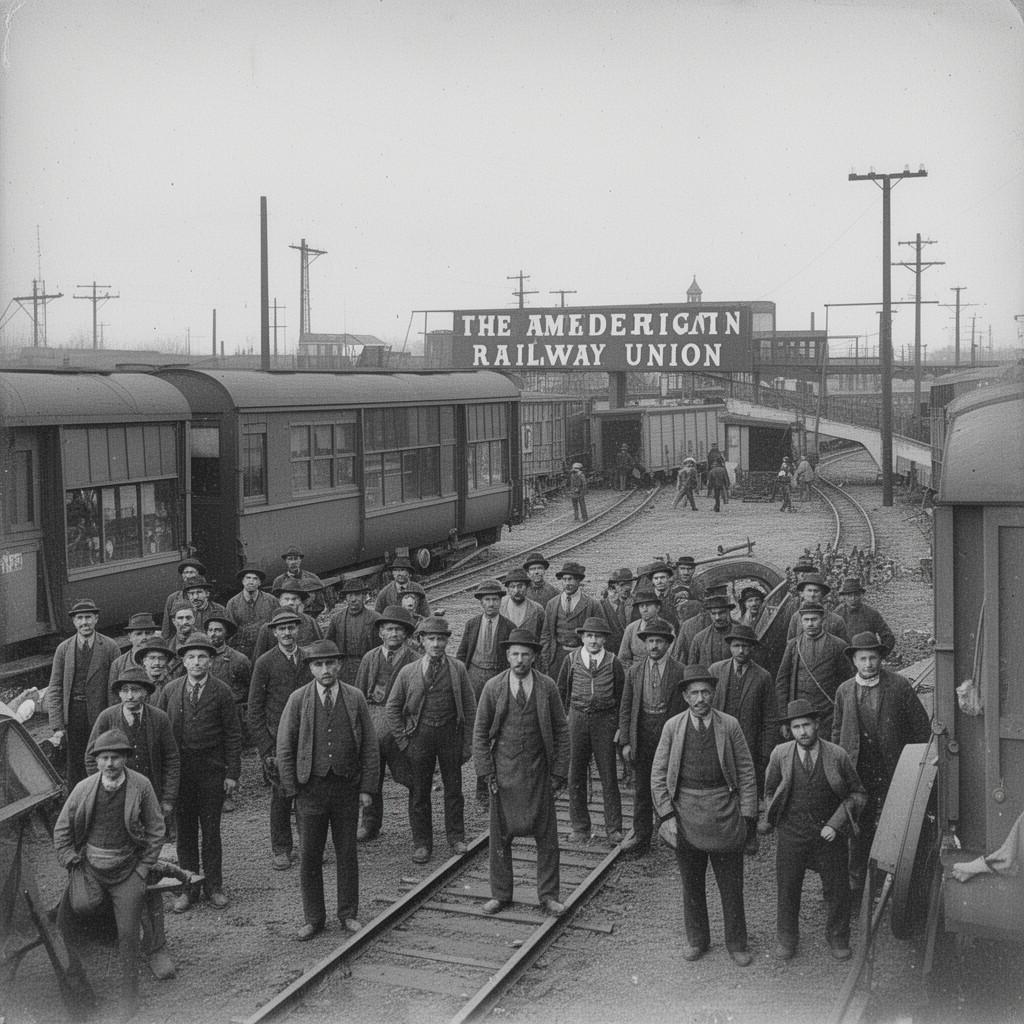 AI-generated illustration of American Railway Union