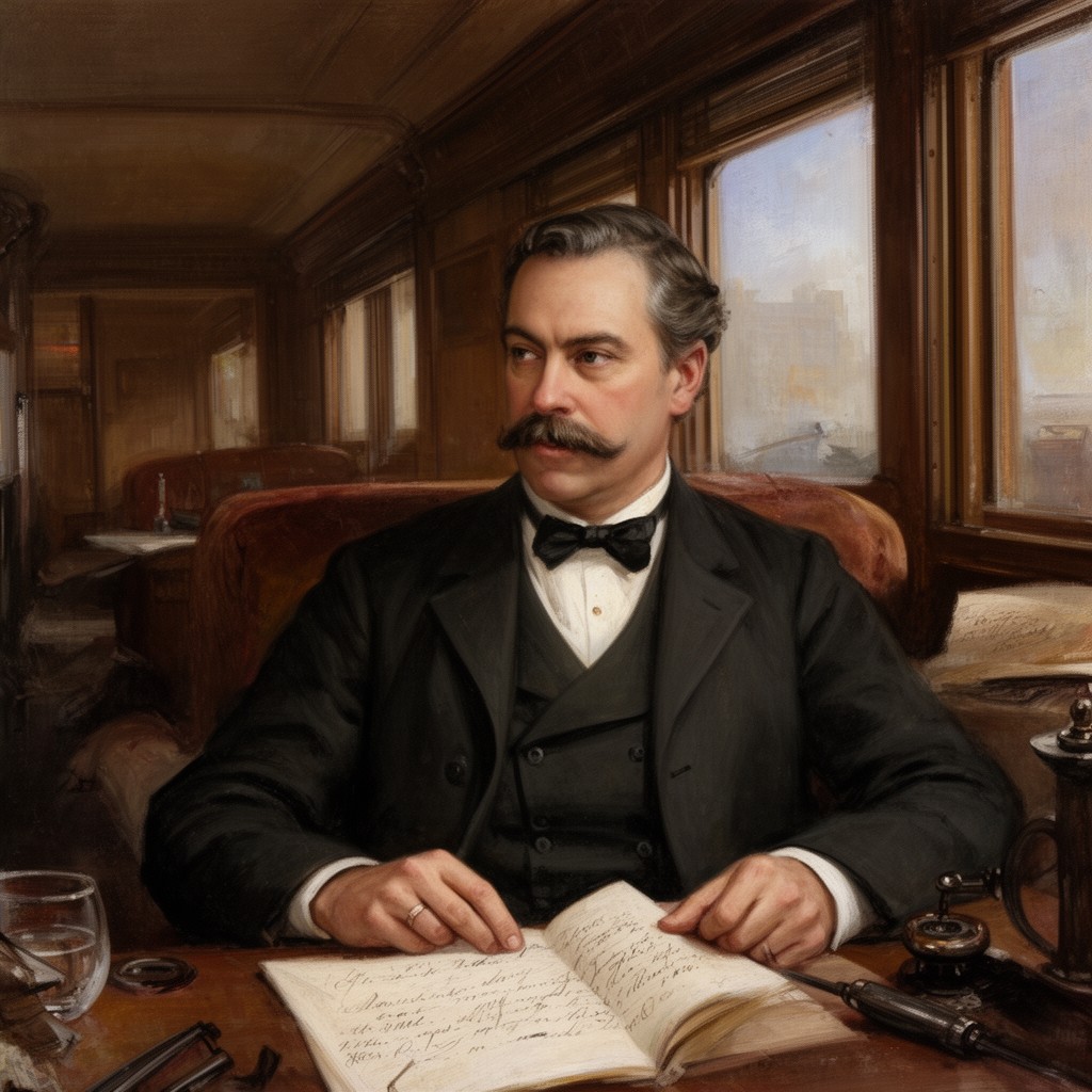AI-generated illustration of George Pullman