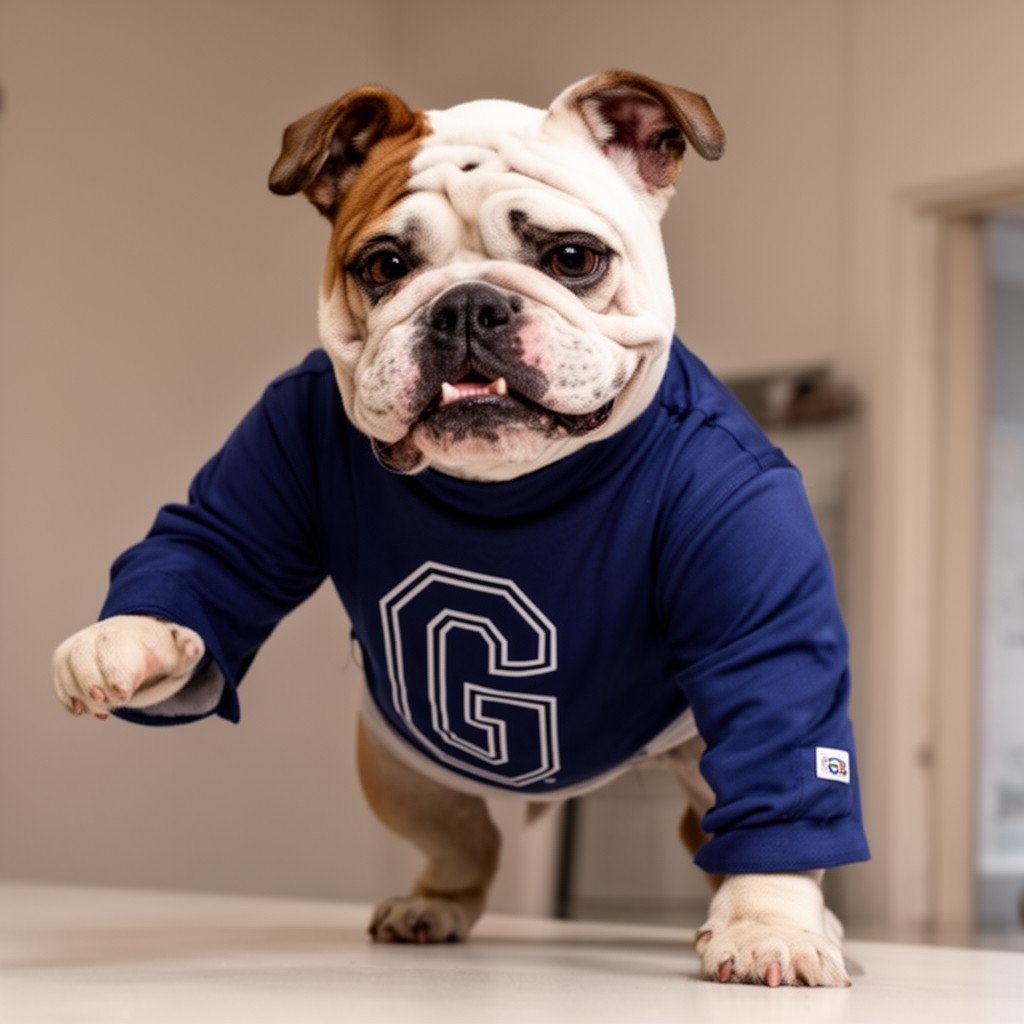 AI-generated illustration of Jack the Bulldog