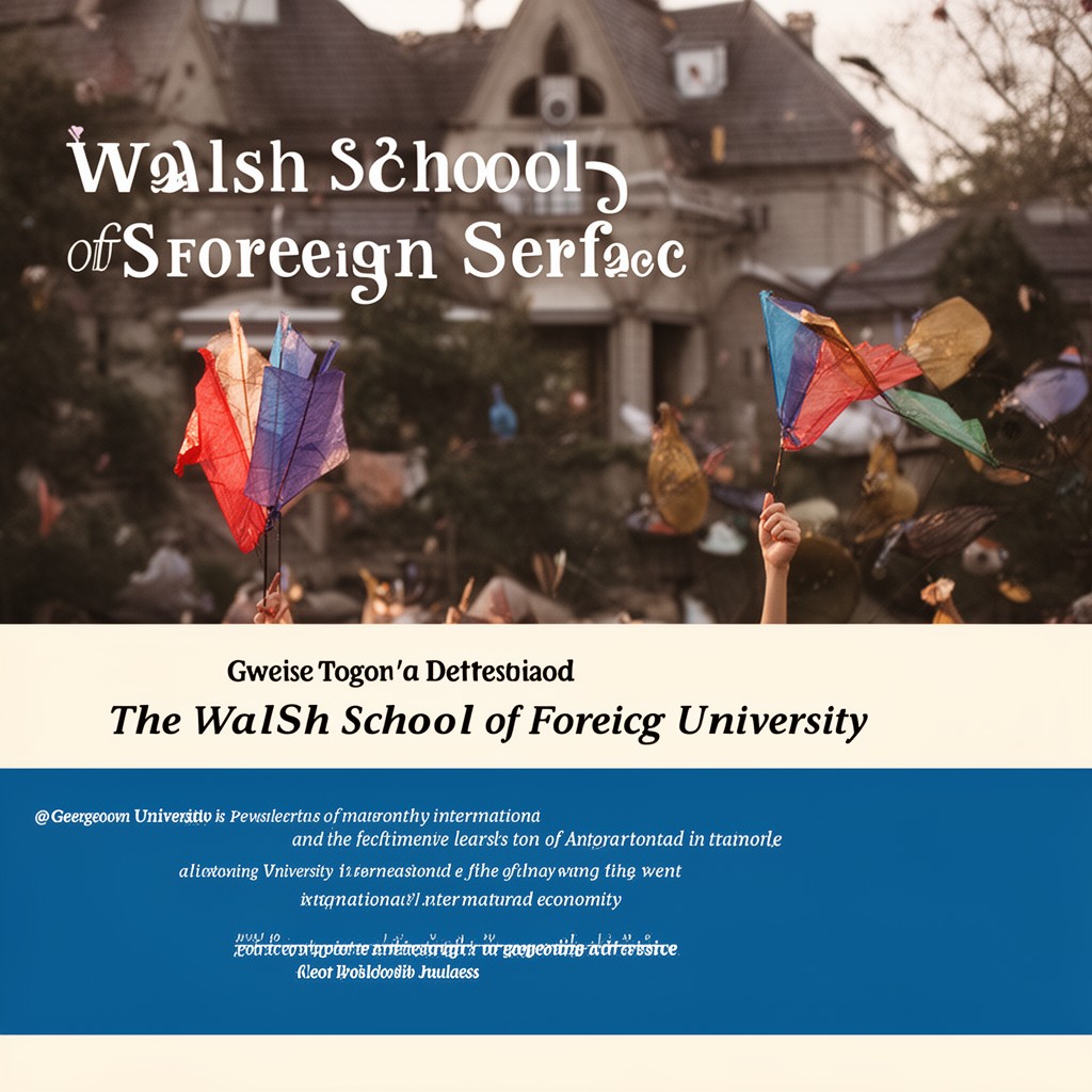 AI-generated illustration of Walsh School of Foreign Service