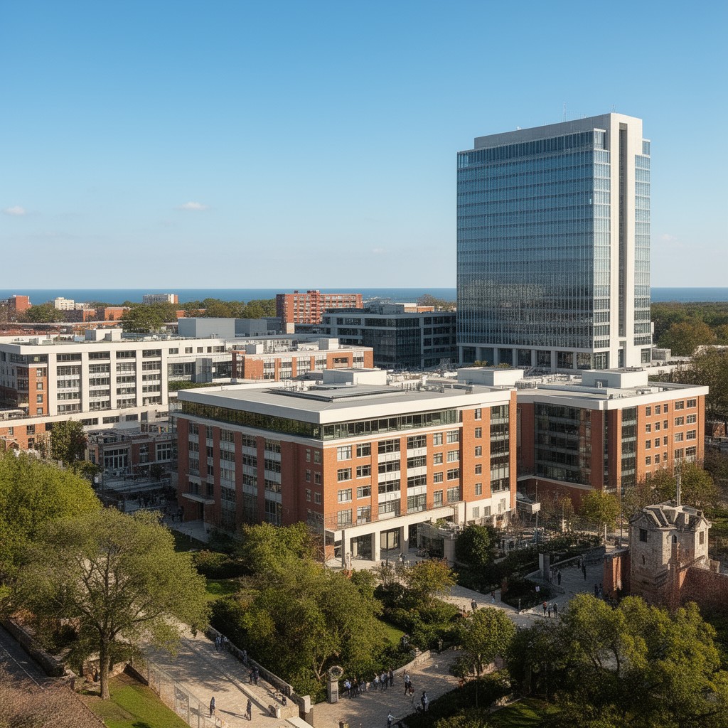 AI-generated illustration of Medical Center Campus