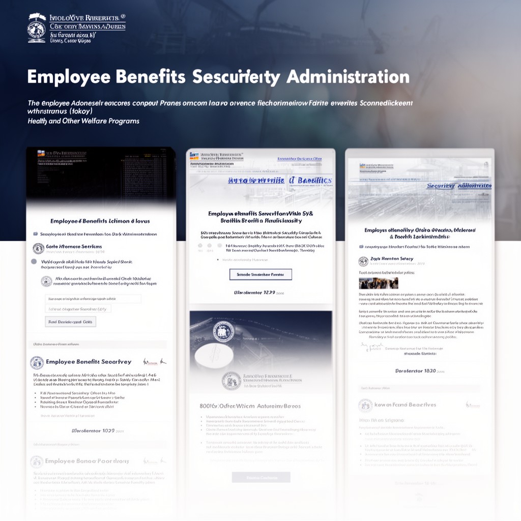 AI-generated illustration of Employee Benefits Security Administration