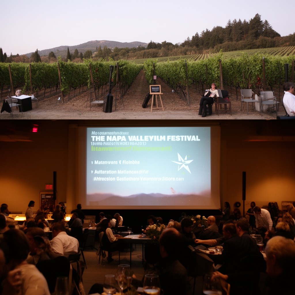 AI-generated illustration of Napa Valley Film Festival