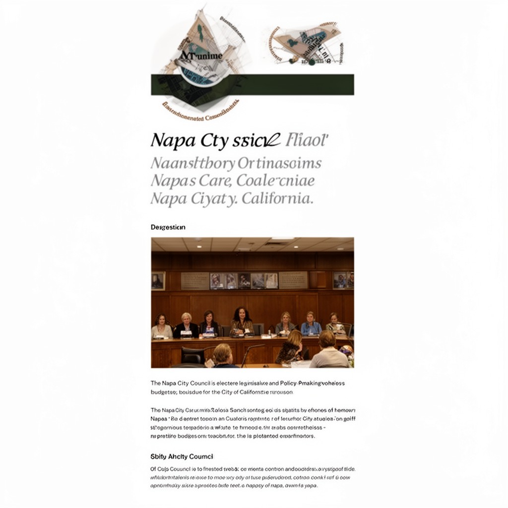 AI-generated illustration of Napa City Council