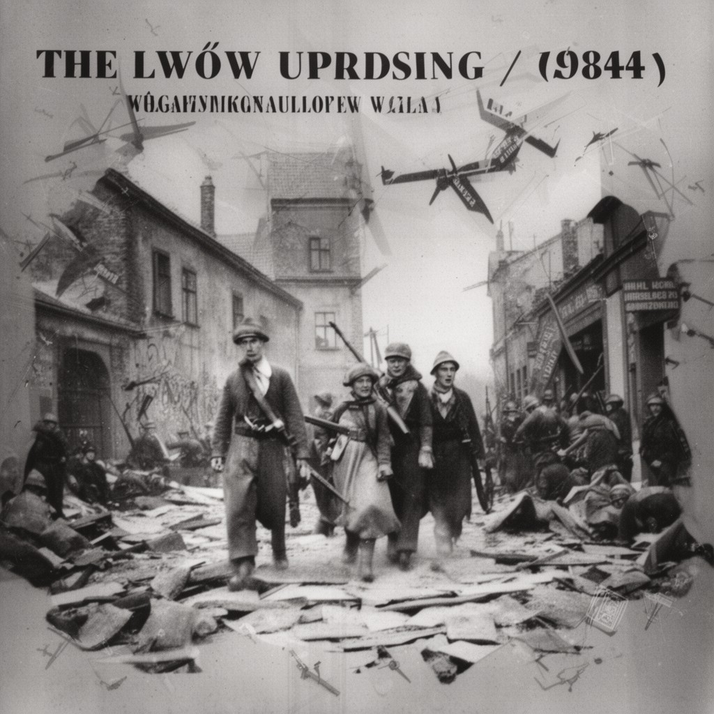 AI-generated illustration of Lwów Uprising (1944)