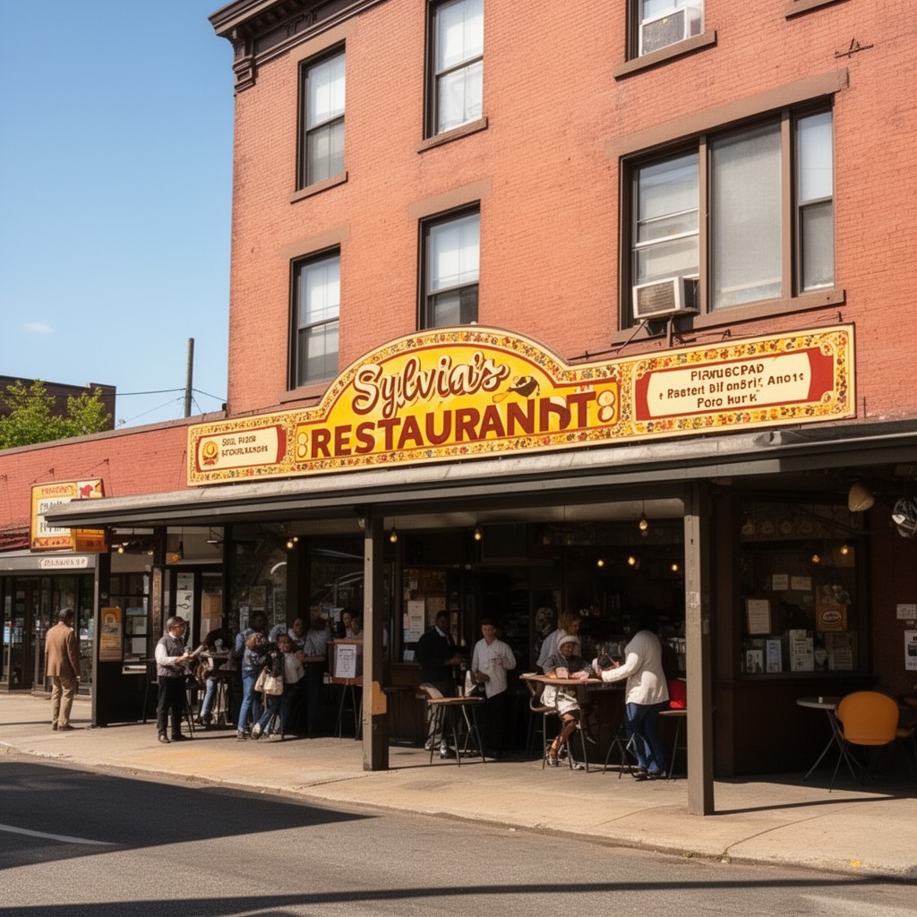 AI-generated illustration of Sylvia’s Restaurant