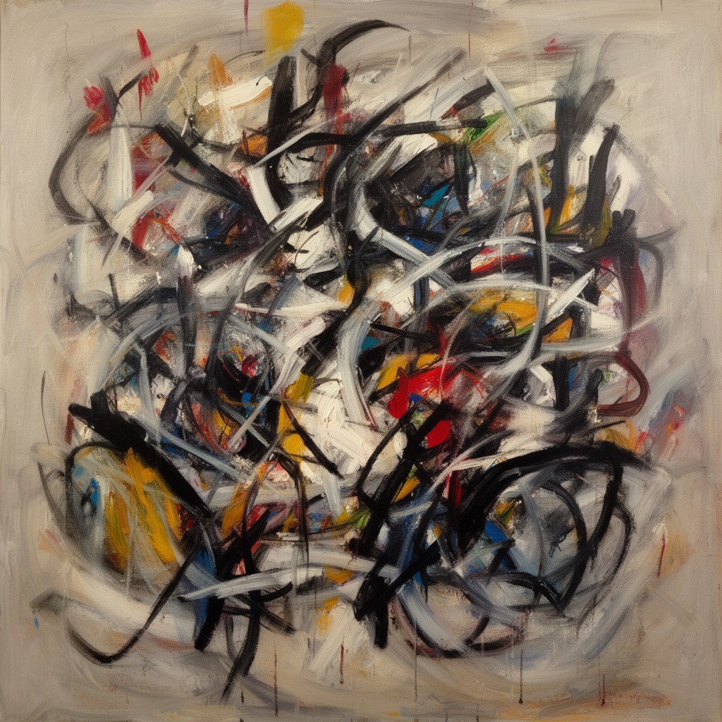 AI-generated illustration of Abstract expressionism