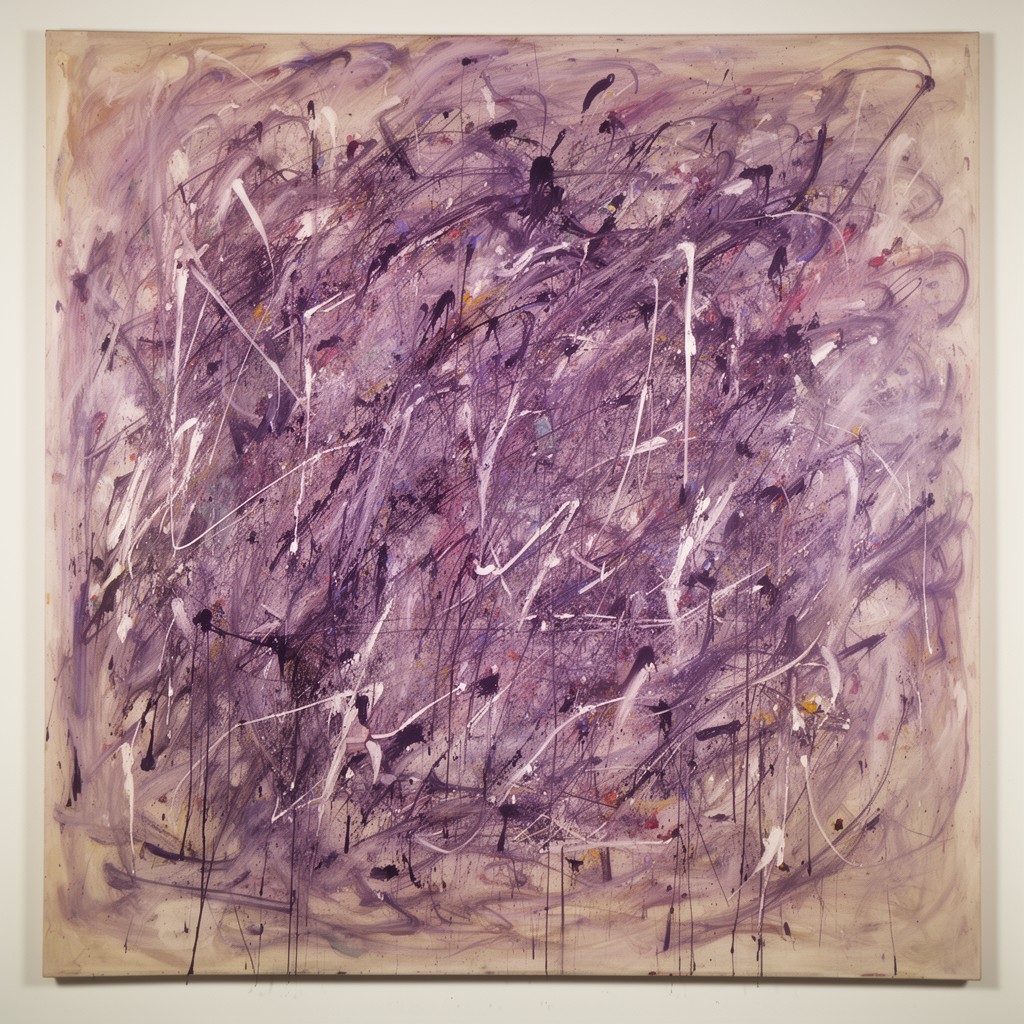 AI-generated illustration of Lavender Mist (Number 1, 1950)