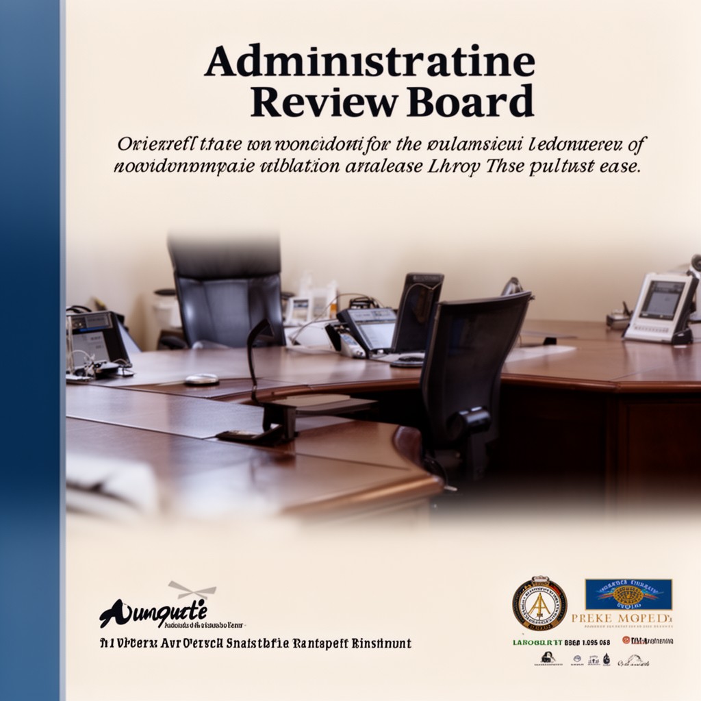 AI-generated illustration of Administrative Review Board